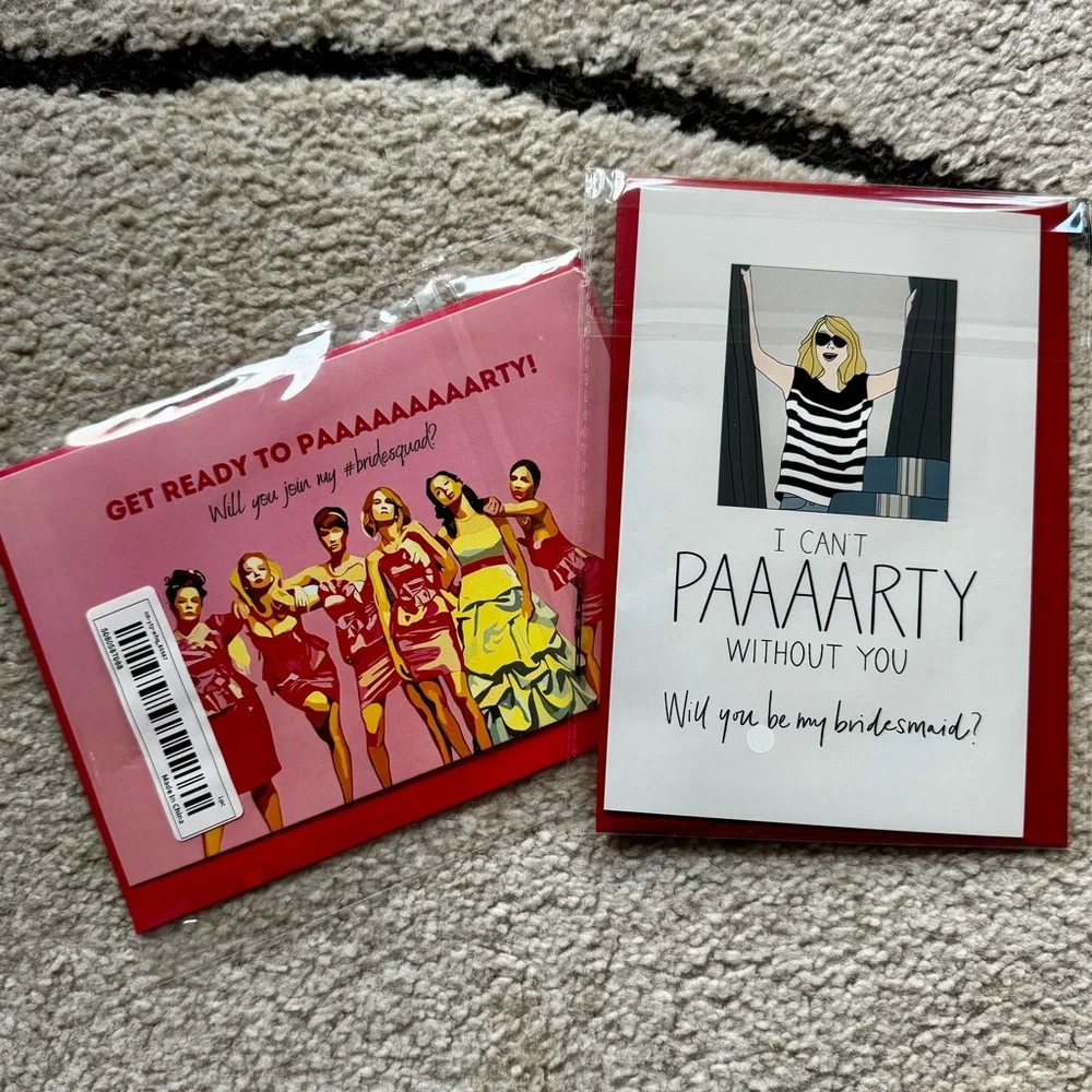 2 Bridesmaid Proposal Cards